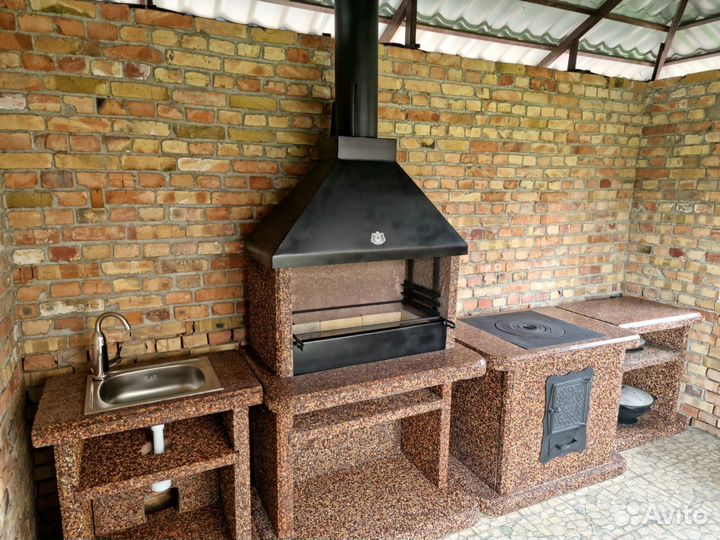 Печь барбекю, печи под казан, тандыр