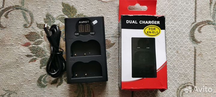 Двойное умное USB зарядное устройство Nikon EN-EL3