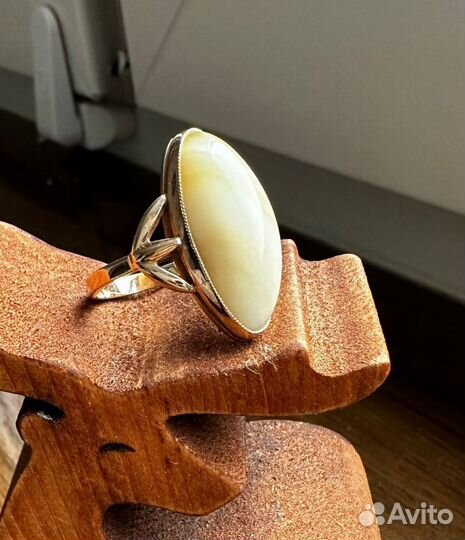 Винтажное кольцо с камнем времен СССР 1979г