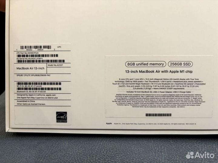 Ноутбук Apple Macbook air 13 m1