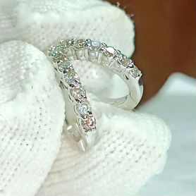 Золотые серьги с бриллиантами 0.37ct 585