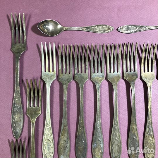 Ложки вилки мельхиоровые СССР