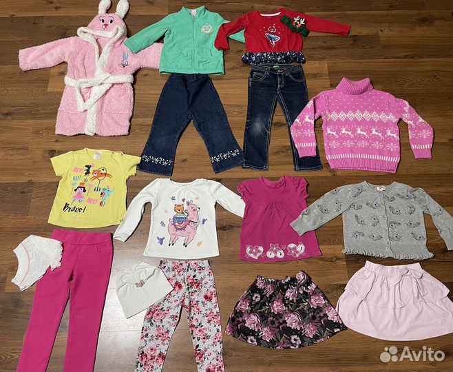 Детские вещи пакетом для девочки с 92 по 104