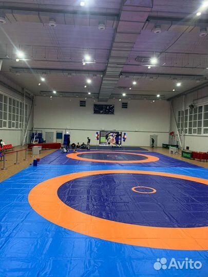 Борцовский ковер 12 на 12 Олимпийский