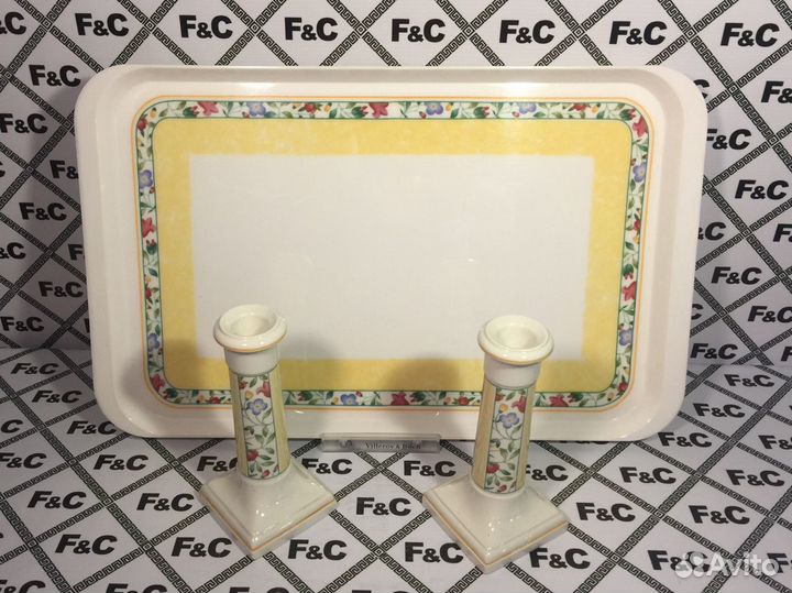 Villeroy & Boch Virginia поднос, подсвечники