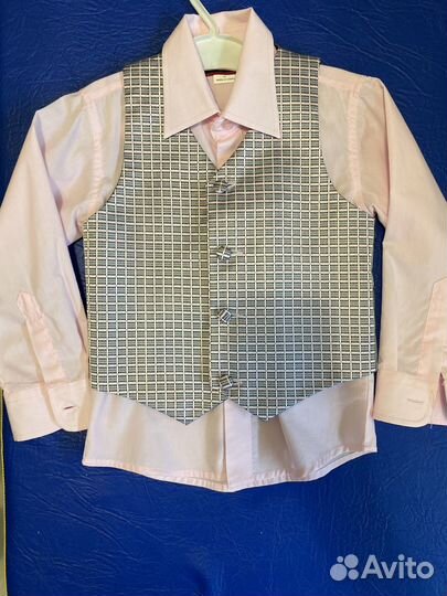 Рубашка с жилеткой 4 годика, 5 лет