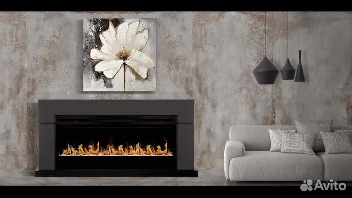 Электрический камин от 88см до 220см очаг линейный