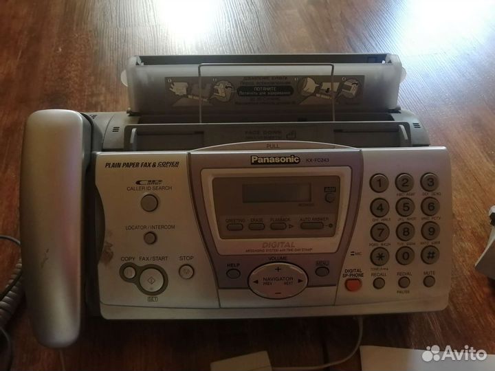 Телефон проводной с факсом Panasonic