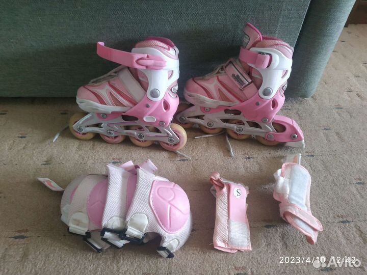Роликовые коньки детские раздвижные