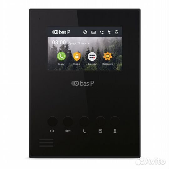 Видеодомофон BAS-IP AU-04LA black