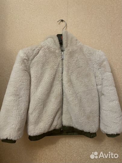 Куртка бомбер для девочки zara двусторонняя