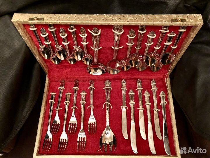 Столовый набор с серебрением Gold Plated Japan