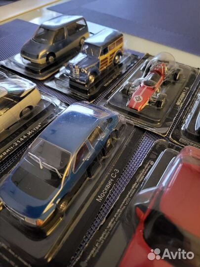 Модель автомобилей СССР Москвич 1:43
