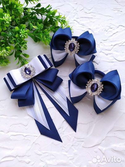 Бантики в школу +галстук