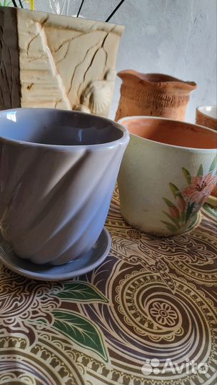 Горшки для цветов новые и бу