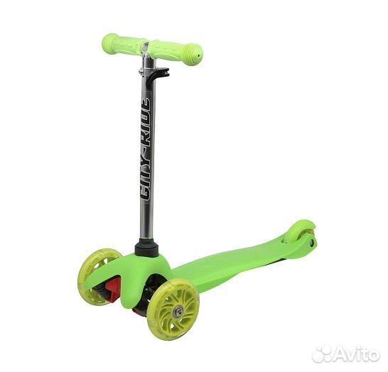 Самокат со светящимися колесами XD-Scooter Зеленый