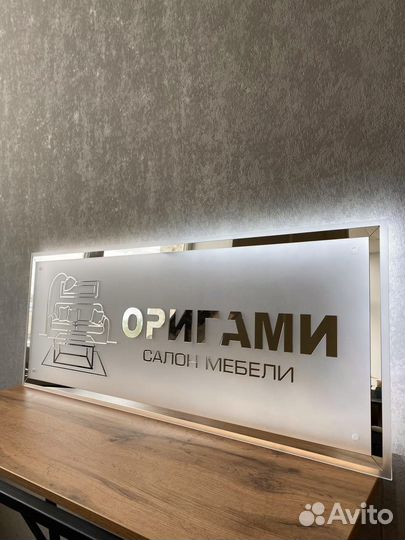 Вывеска с подсветкой