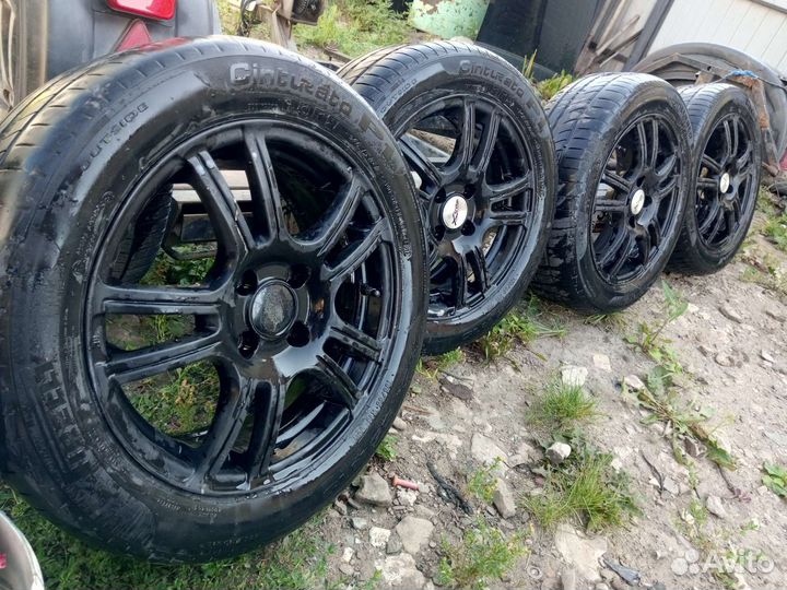 Комплект летних колес на литье на ваз R15