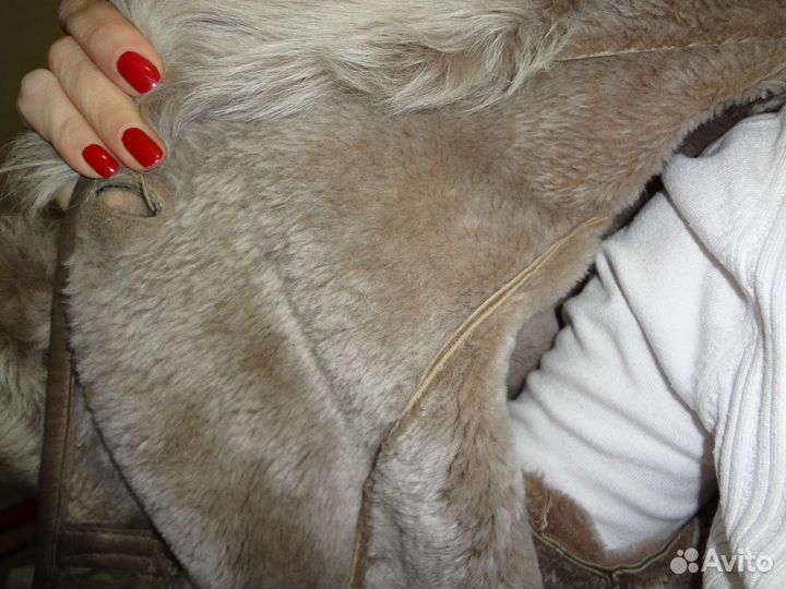 Натуральная облегченная дубленка 46 (M-L) ращмер
