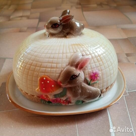 Масленка фарфор новая