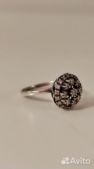 Кольцо серебряное 17 размер
