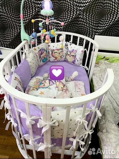 Детская кровать трансформер с маятником