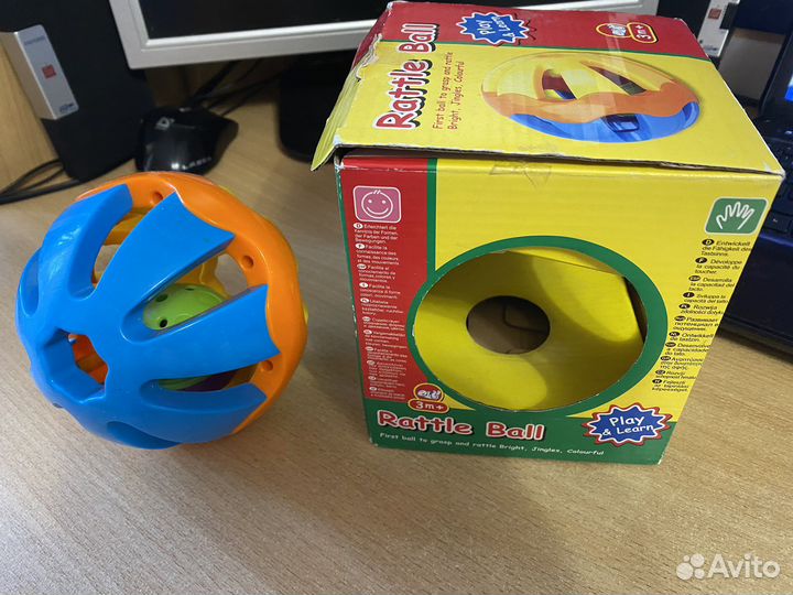 Детский шар-погремушка (3m+)