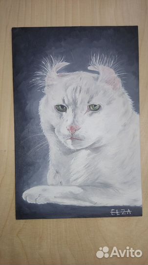 Портрет питомца, картина на заказ