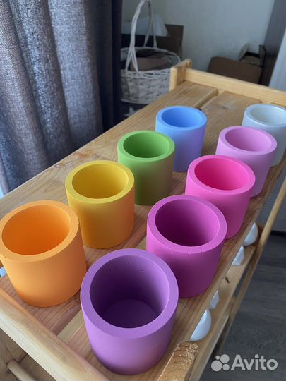 Гипсовый подсвечник