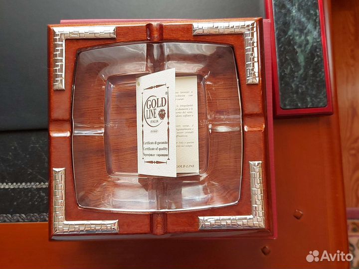 Gold LlNE пепельница и зажигалка набор