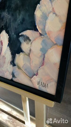 Картина маслом пионы 50х70