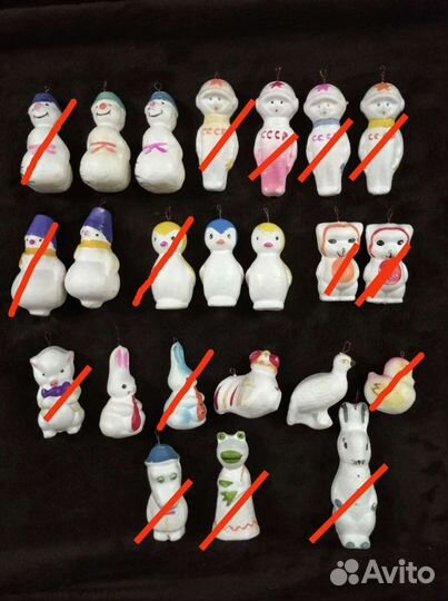 Ёлочные игрушки СССР, пенопласт