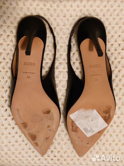 Туфли чёрные классические 35 размер Hugo Boss