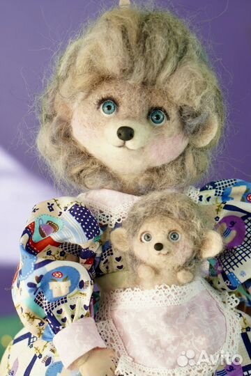 Мягкая игрушка еж и ежонок подарок маме