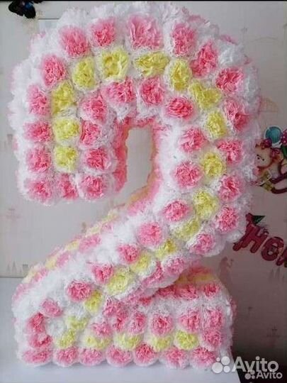 Объемная цифра 2