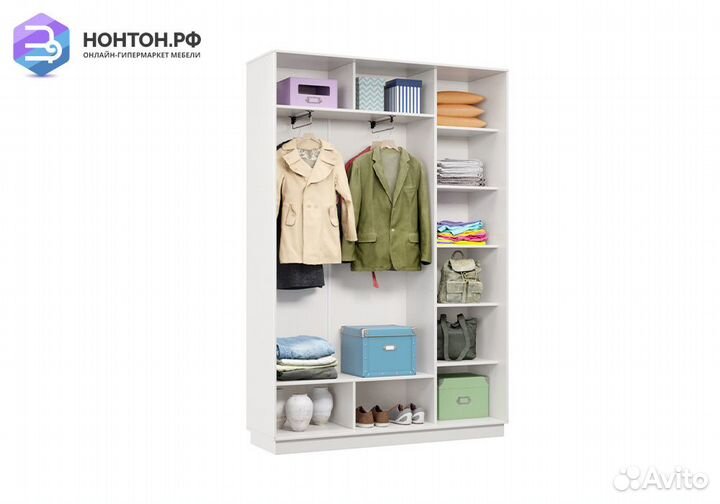 Шкаф-купе двухдверный Аламак белый