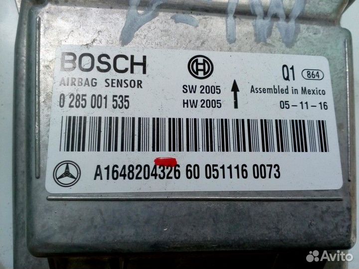 Блок управления AIR BAG Mercedes-Benz Ml W164