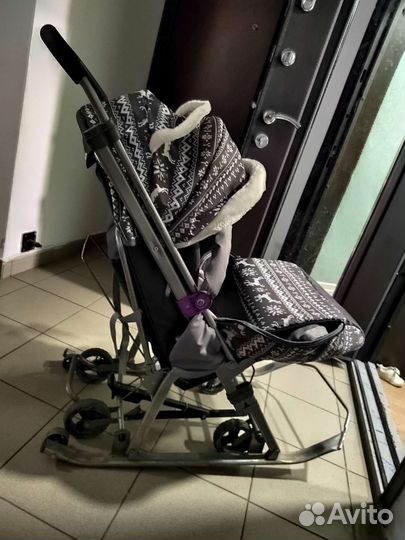 Детские санки коляска