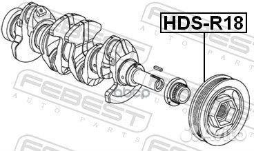 Шкив коленвала (honda civic FD 2006-2012) febes