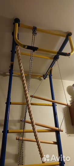 Детская шведская стенка с турником бу