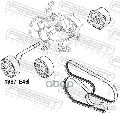 Ролик натяжной BMW X5 E53 1999-2006 1987-e46 Fe