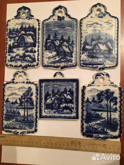 Плакетки Гжель