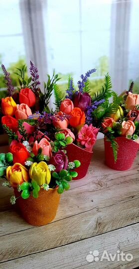 Весенние букетики из Мыла