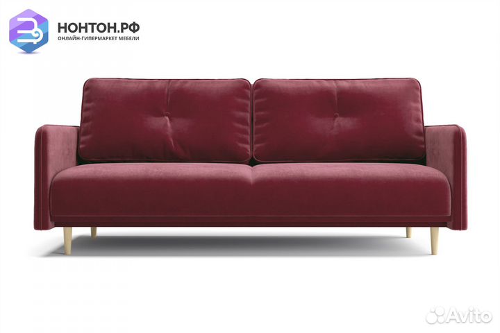Диван книжка Эстет бордовый