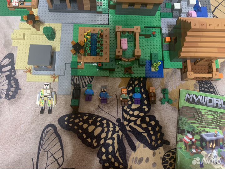 Lego майнкрафт деревня