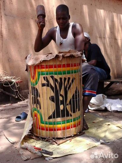 Кожа африканской козы плотная для джембе