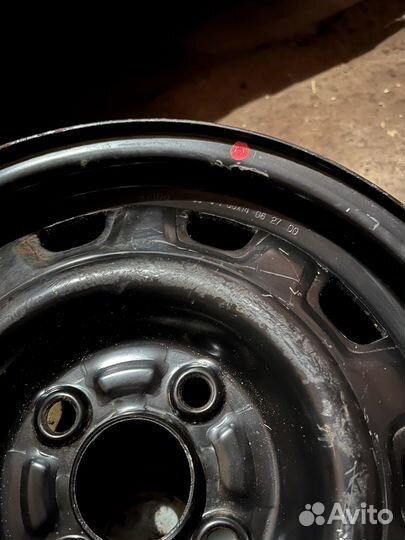 Штампованный диск r14 kia hyundai