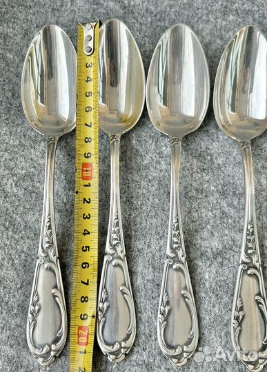 Ложки столовые, посеребрение, Франция