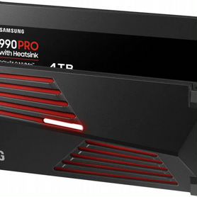 SSD 4Tb Samsung 990 PRO MZ-V9P4T0CW с радиатором