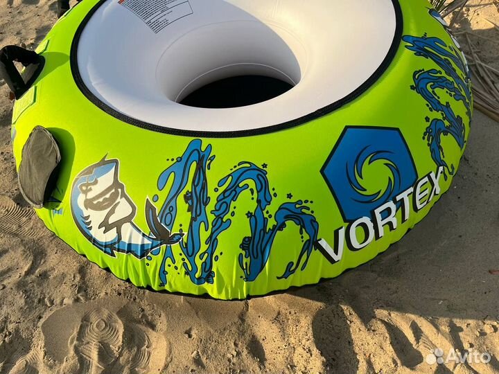 Водный тюбинг ватрушка с тросом и насосом Vortex